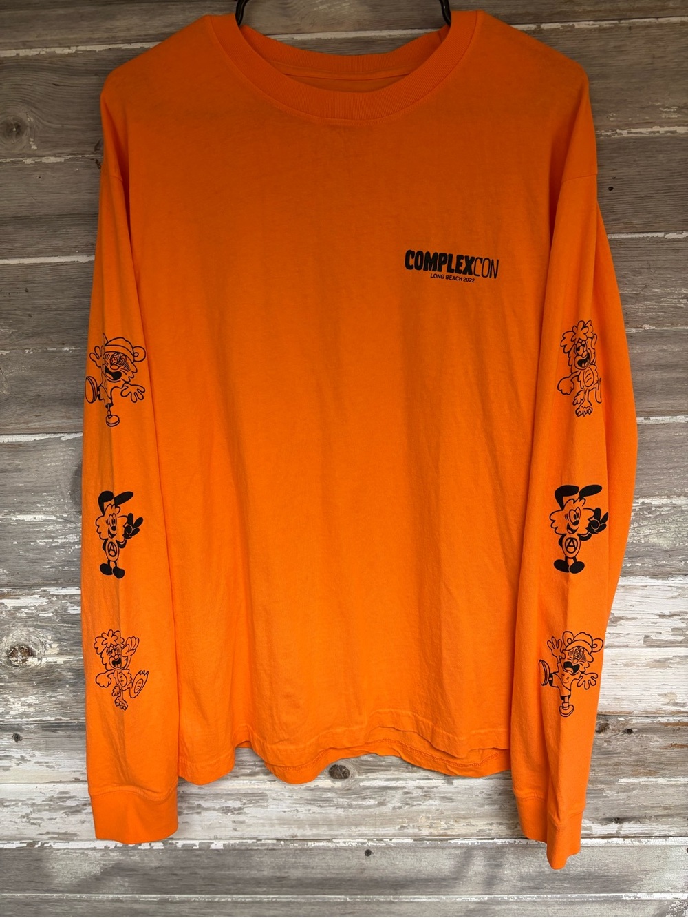 Orange Long Sleeve Graphic Tee